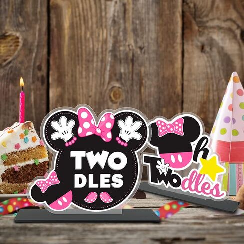 الكرتون الذهبي الوردي الفأر سعيد 2 عيد ميلاد الجدول المركزية الجدول القبعات أوه twodles موضوع الجدول ديكورات ديكور لصبي فتاة الأميرة 2 عيد ميلاد لوازم حفلات التصوير الفوتوغرافي كشك الصور الدعائم in Kuwait