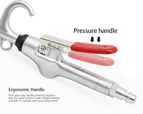 مسدس نفخ الهواء، مسدس نفخ فوهة الهواء Nanhong، مع فوهة تدفق هواء بتصميم حماية مطاطية من الألومنيوم تتكيف مع ملحقات ضاغط الهواء، أداة نفخ الغبار (قياسية) in Kuwait