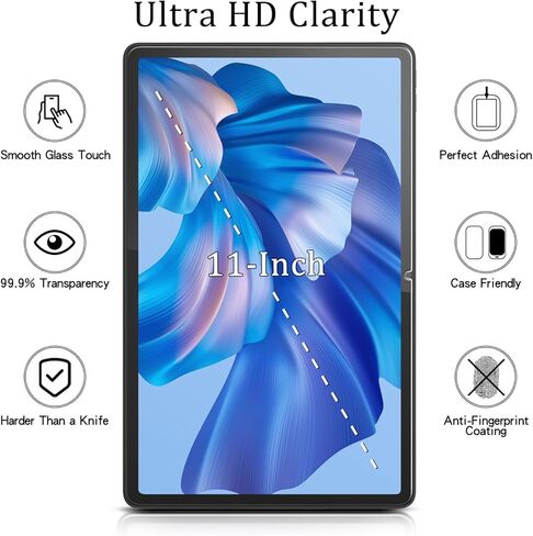 MAYtobe [2-Pack Screen Protector Designed for Lenovo Tab P11/ Lenovo Tab P11 Plus (11 Inch) Tempered Glass, No Bubbles, Scratch-Resistant, Easy to Install in Saudi Arabia