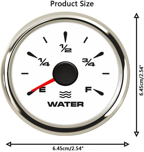 Water Level Gauge Fuel Level Gauge RV Truck Water Tank Gauge Bundle Truck Fuel Gauge for Boat Car Truck Vehicles Marine 0-190ohm 240-33ohm 240-30ohm 0-180ohm 10-180ohm in Saudi Arabia