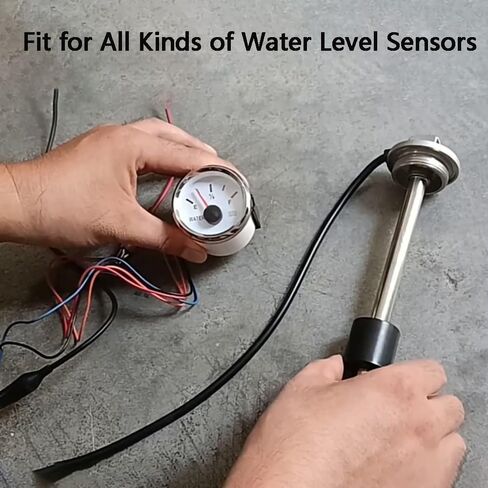 Water Level Gauge Fuel Level Gauge RV Truck Water Tank Gauge Bundle Truck Fuel Gauge for Boat Car Truck Vehicles Marine 0-190ohm 240-33ohm 240-30ohm 0-180ohm 10-180ohm in Saudi Arabia