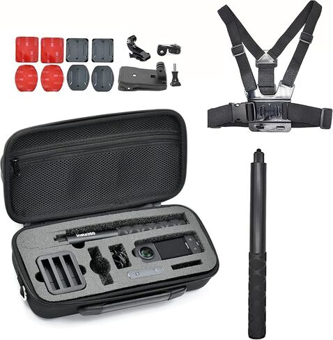 Fotoleey Camera Bicycle Mount Kit Bicycle Mount Chest Strap Mount+ Handlebar Mount for GoPro Hero 12, Hero 11, Hero 10, Ace Pro, Ace in Saudi Arabia