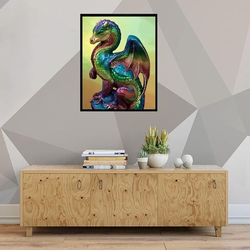 BOMUVI Paint by Numbers for Adults Beginner Paint by Numbers for Adults Dragon DIY Paint by Number Kits Acrylic Painting Color Dragon Paint by Number Kits on Canvas Paint by Number Adults 16x20 in in Saudi Arabia