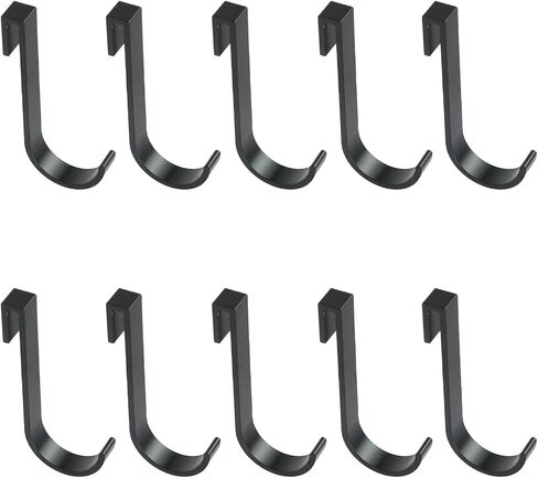 Oedema 10 PCS S Hooks for Hanging 2.28" Length Pot Rack Hooks Gold Small Hooks for Kitchen Utensils, Plants, Bags, Pots, Aluminum Alloy in Saudi Arabia