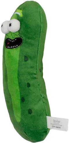 Buckle-Down Dog Toy, Comedy, Plush Squeaker Rick and Morty Pickle Rick Greens, DTPT-RMYR 10" x 3" in Saudi Arabia