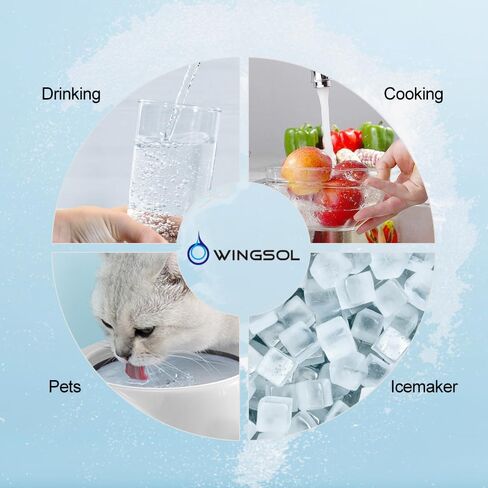 Under Sink Water Filter with Faucet, Water Filter for Sink Anti-Clogged Reduces Chlorine, Heavy Metals, Sediment, Bad Taste, NSF/ANSI 42 & 53, 8K Gallons, Easy Installation Sink Water Filter in Saudi Arabia
