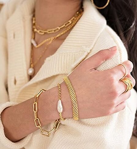 غير النظامية اللؤلؤ قلادة قلادة لؤلؤة واحدة 18K مطلية بالذهب حساسة خمر Y2k المختنق قلادة مجوهرات للنساء الفتيات in Kuwait