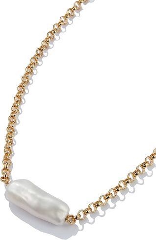 غير النظامية اللؤلؤ قلادة قلادة لؤلؤة واحدة 18K مطلية بالذهب حساسة خمر Y2k المختنق قلادة مجوهرات للنساء الفتيات in Kuwait