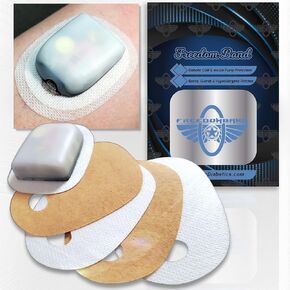 Hypoallergenic Skin Barrier Adhesive Patches for Omnipod 5 Dash Sensor Tape Waterproof (Tan, 20 Count)