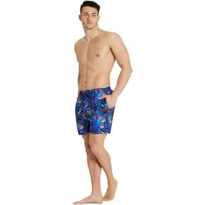 ARENA Men's Standard Boxer Allover Swim Trunk Beach Shorts
