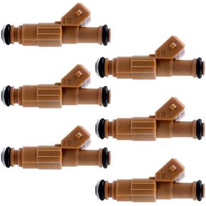 Fuel Injectors ECCPP 6pcs High Performance Yellow 4 Hole Fuel Injector Kit 0280155700 fit for 1989-1998 Jeep Cherokee 1987-1992 Jeep Comanche 1993-1998 Jeep Grand Cherokee 1991-1998 Jeep Wrangler 4.0L