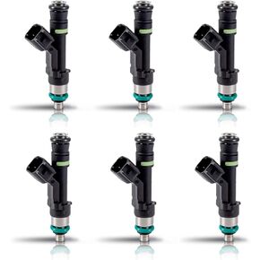 ENA Fuel Injector for FJ996 0280158075 6E5EA5B 6E5Z9F593AA Compatible with Lincoln Mercury Ford Fusion 2006 2007 2008 2009, Zephyr 2006, Milan 06 07 08 09 V6 3.0L, Set of 6