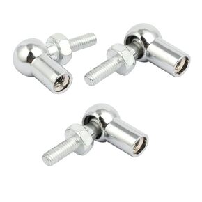 uxcell Rod End Ball Bearing with Stud, Right-Hand Female Thread M6x1.0mm and Right-Hand Male Thread M6x1.0mm, 45# Steel Ball Socket Endfitting 3pcs
