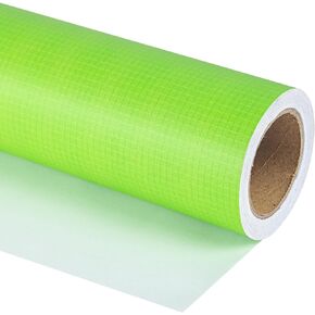لفة ورق التغليف WRAPAHOLIC - لفة صغيرة - 17 بوصة × 16.5 قدم - تصميم منقوش باللون البرتقالي الذهبي مع لمسة حريرية مثالية لأعياد الميلاد والعطلات والزفاف وحفلات استقبال المولود الجديد