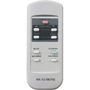 HA-12-09/10 Replacement for Panasonic Air Conditioner Remote Control 671190018A 671190018B Works for CW-XC54HU CW-XC55HU CW-XC63HK CW-XC63HU CW-XC64HK CW-XC64HU CW-XC65HU CW-XC83GU CW-XC83HK CW-XC83HU