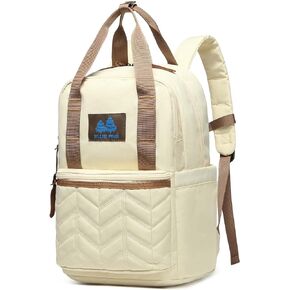 BLUE PINE 14 Inch Laptop Backpack, Lightweight and Portable Casual Daypack for Men Women and Adult (Black, Medium)