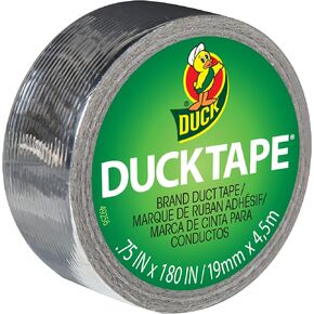 Mini Duck Tape .75" Wide 15 Feet Roll-Chrome