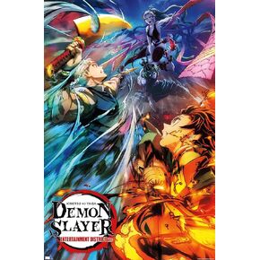 Trends International Demon Slayer - Key Visual 2 Wall Poster, 22.375" x 34", Premium Unframed Version