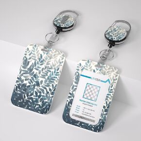 Badge Holder and Heavy Duty Retractable clip,Id Card Holder whit Retractable Reel for Teacher,Nurse.