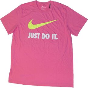 Nike Men's Cotton T Shirt Just Do It Logo Large Cotton Pink BV0623