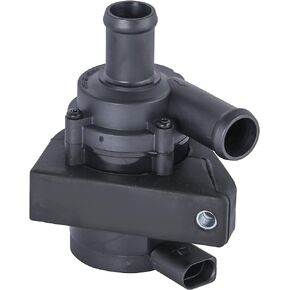 Auxiliary Cooling Water Pump w/Plug Compatible with Volkswagen Golf/Jetta/Passat/Eos/CC/Scirocco/Tiguan, Audi A3/ Q3/ TT 1K0965561J 1K0965561D