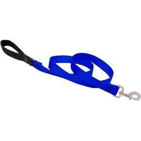 Dog Leash by Lupine in 1" Wide Blue 6-Foot Long with Padded Handle