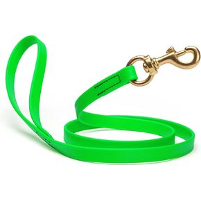 Viper Biothane K9 Working Dog Leash Waterproof Lead for Tracking Training Schutzhund Odor-Proof Long Line with Solid Brass Snap for Puppy Medium and Large Dogs 6ft, Tropical Green