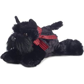 Aurora® Adorable Mini Flopsie™ Scotty™ Stuffed Animal - Playful Ease - Timeless Companions - Black 8 Inches