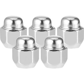 5 Pcs Wheel Lug Nuts Compatible for Nissan Altima Murano for Infiniti G20 I30 M35, Durable M12 x 1.25 Carbon Steel Silver Tone Tire Lugnuts