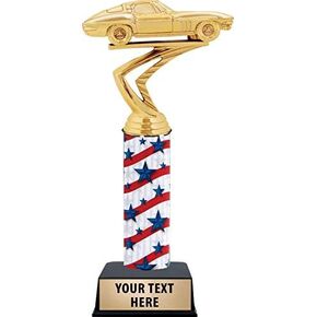 Corvette Trophies - 10" Customized Race Car Trophy for Car Show Awards, Auto Show Trophies, Auto Race Awards Prime