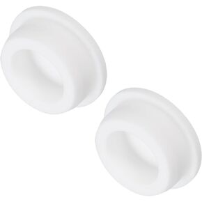 MECCANIXITY High Temp Silicone Plug Mount Dia 26mm/1.02 Inch T Shaped Rubber Stopper Hole Plugs for Powder Coating Plating Waterproof Sealing Plugs Light Grey Pack of 2(OD 33mm/1.3 Inch)