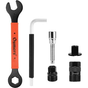 مجموعة أدوات الدراجة من Oumers، أدوات عملية لإصلاح الدراجات مع مفتاح ربط بدواسة الدراجة 15 مم ومزيل العجلة الحرة ومفتاح ألين برأس مربع in Kuwait