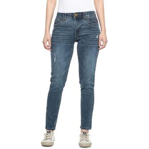 Democracy Women's Ab Solution High Rise Ankle (12,Blue W Destroy)