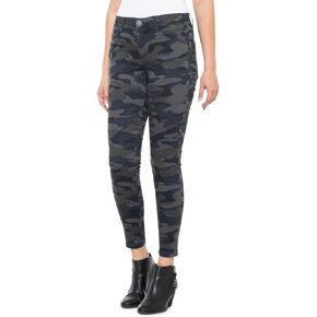 Democracy Women's 30/10" Side Zip Ab Solution Jegging (12, Olive Indigo)