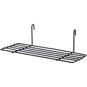 Zerodeko Wall Mount Shelves Wire Shelf Rack Straight Shelf Bracket Picture Ledge Shelf Wire Storage Basket Rack Hanging Wall Basket Straight Corner Shelf Pallet Racking Wrought Iron Panel