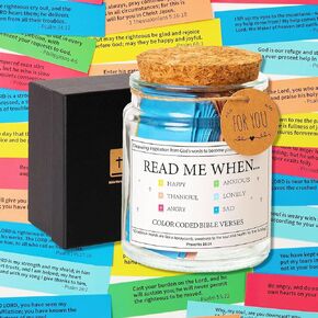 Bible Verse Jar, Bible Verses in a Jar, Christian Gifts for Women Men, Scripture Jar, Hope Jar, Bible Verse Gifts, Christian Gifts, Faith Based Gift, Religious Gift, Easter Gift