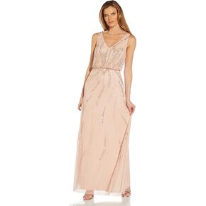 Adrianna Papell Women's Beaded Blouson Dress