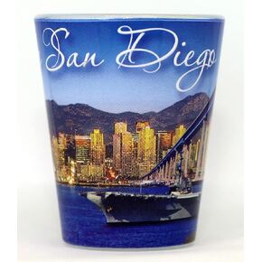 San Diego California Kissing Sailor Shot Glass