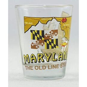 Maryland The Old Line State All-American Collection Shot Glass