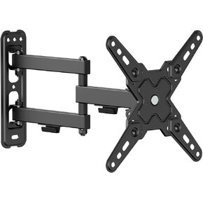 PL-223 Landscape to Portrait Orientation Rotation Full Motion TV Monitor Wall Mount Bracket Articulating Arms Swivel Tilt for Most 13" to 43" Flat Screen TV | Max VESA 200x200mm Up to 44lbs