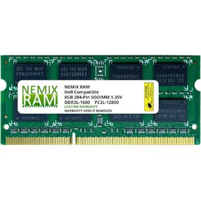 NEMIX RAM 8GB DDR3L-1600 PC3L-12800 Replacement for DELL SNPN2M64C/8G A7022339
