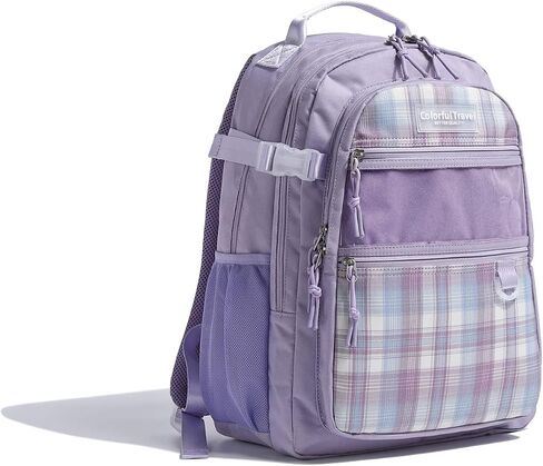 Kalesi Laptop Backpack School College or Work Bookbag, Large Anti Theft Travel Bag, 15.6-Inch Daypack for Men & Women Teens (Light pink) in Saudi Arabia