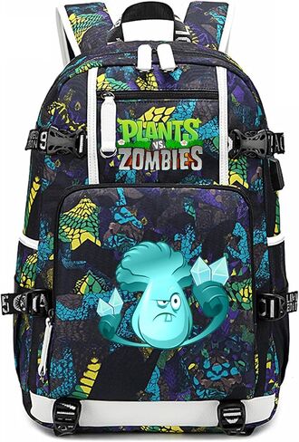ISaikoy Game Plants vs. Zombies Backpack Shoulder Bag Bookbag School Bag Daypack Satchel Laptop Bag Color Blue21 in Saudi Arabia