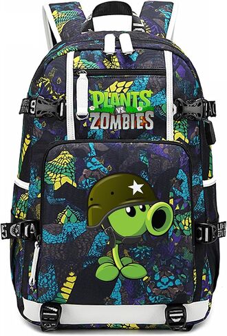 ISaikoy Game Plants vs. Zombies Backpack Shoulder Bag Bookbag School Bag Daypack Satchel Laptop Bag Color Blue21 in Saudi Arabia