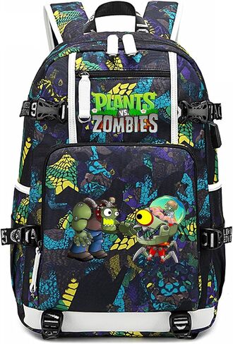 ISaikoy Game Plants vs. Zombies Backpack Shoulder Bag Bookbag School Bag Daypack Satchel Laptop Bag Color Blue21 in Saudi Arabia