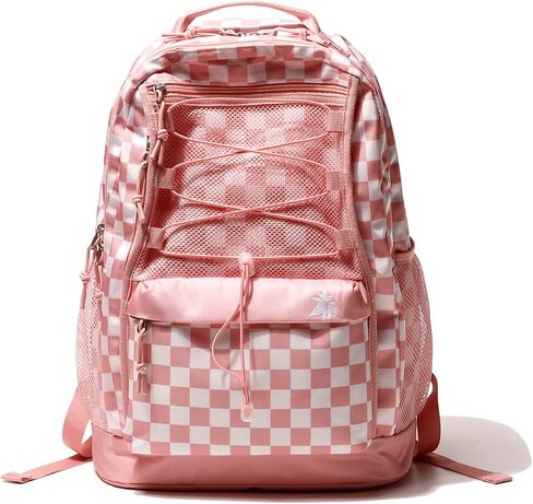 Kalesi Laptop Backpack School College or Work Bookbag, Large Anti Theft Travel Bag, 15.6-Inch Daypack for Men & Women Teens (Light pink) in Saudi Arabia