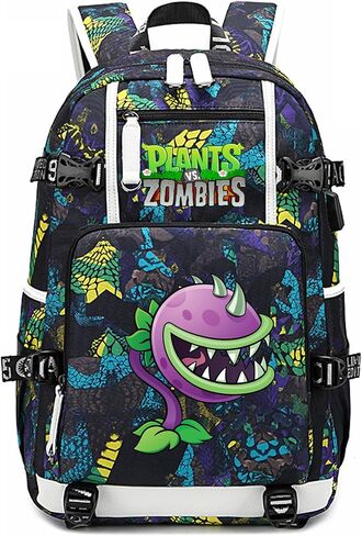 ISaikoy Game Plants vs. Zombies Backpack Shoulder Bag Bookbag School Bag Daypack Satchel Laptop Bag Color Blue21 in Saudi Arabia