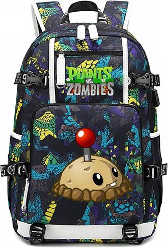 ISaikoy Game Plants vs. Zombies Backpack Shoulder Bag Bookbag School Bag Daypack Satchel Laptop Bag Color Blue21 in Saudi Arabia