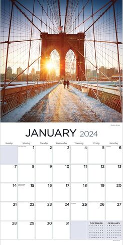 TF PUBLISHING 2024 Chicago Wall Calendar | Large Grids for Appointments and Scheduling | Vertical Monthly Wall Calendar 2024 | Home and Office Organization | Premium Gloss Paper | 12"x12" in Saudi Arabia