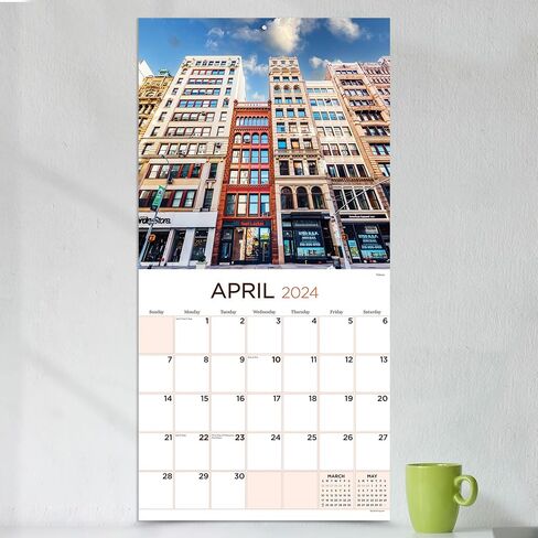 TF PUBLISHING 2024 Chicago Wall Calendar | Large Grids for Appointments and Scheduling | Vertical Monthly Wall Calendar 2024 | Home and Office Organization | Premium Gloss Paper | 12"x12" in Saudi Arabia